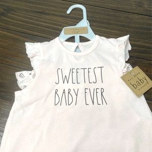 Rae Dunn Sweetest Baby Romper Set